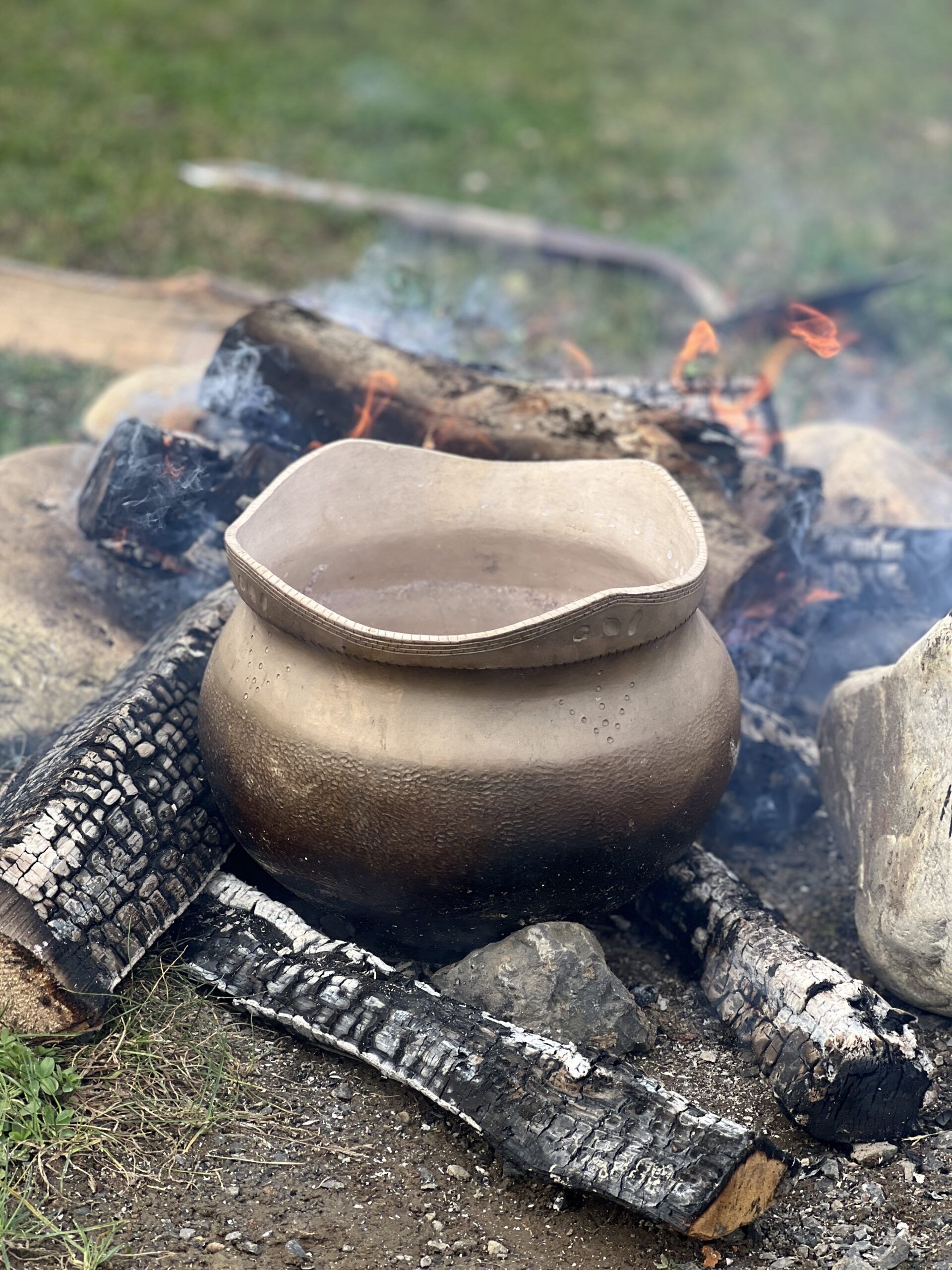 Cooking in Haudenosaunee pot